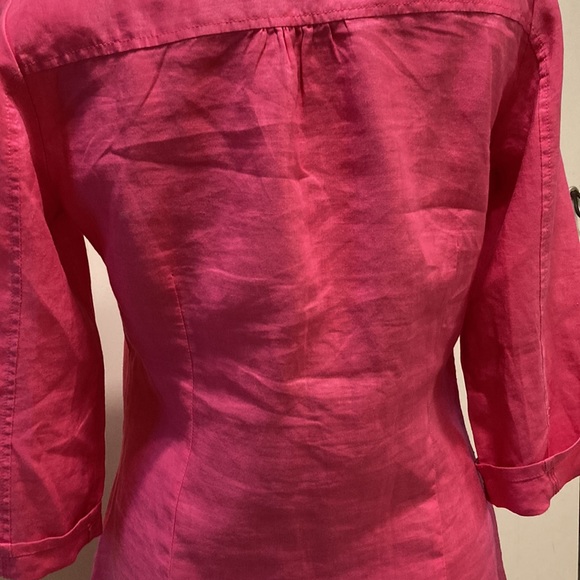 Long Linen Blouse - Picture 3 of 5